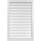 Ekena Millwork Vertical Surface Mount PVC Gable Vent w/ 2"W x 2"H , Brickmould Sill Frame, 26"W x 40"H GVPVE26X4003SN - alternate 1